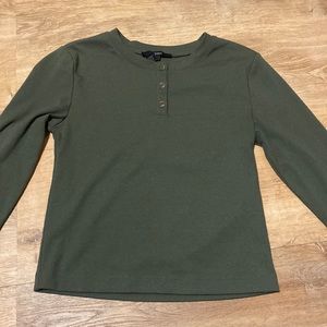 Olive green crop top